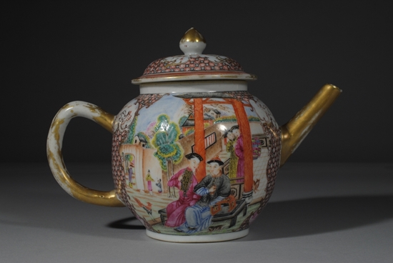 Picture of 18th Century Chinese Famille Rose Mandarin Export Teapot