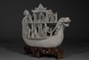 Picture of 19th Century Qing Biscuit Porcelain Dragon Boat by Chen Guozhi