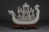 Picture of 19th Century Qing Biscuit Porcelain Dragon Boat by Chen Guozhi