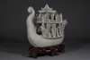 Picture of 19th Century Qing Biscuit Porcelain Dragon Boat by Chen Guozhi