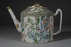 Picture of Late Qing 19th Century Famille Verte Mandarin Export Teapot